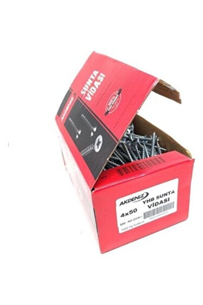 Akdeniz Sunta Vidası 4x50 Sunta Vidası-5 Cm Vida-500 Adet(pkt)