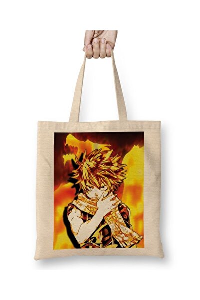 Baskı Dükkanı Fairy Tail Natsu Dragneel Vatrena Zmajeva Oprema Torba Duga Sa ...