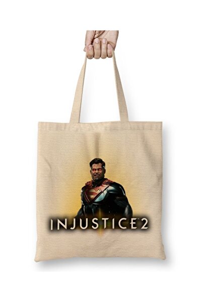 Baskı Dükkanı Τσάντα ώμου - Μπεζ - Patterned