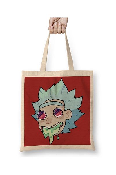 Baskı Dükkanı Geantă din pânză Rick Acid cu mâner lung