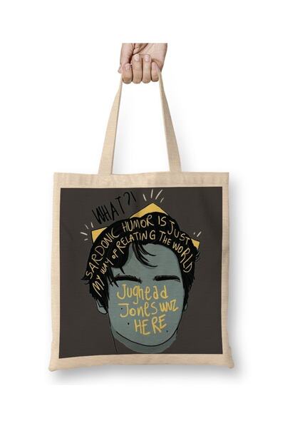 Baskı Dükkanı حقيبة يد ريفرديل جوغيد جونز 02 بمقبض طويل