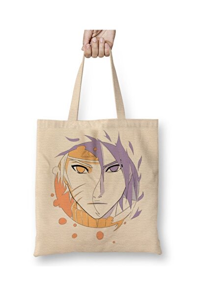 Baskı Dükkanı Naruto Sasuke tkanina Torba duga Sa ručkom