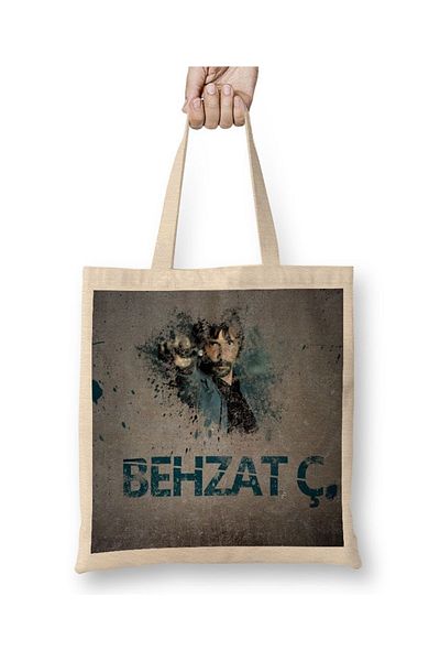 Baskı Dükkanı Behzat Ç... Υφασμάτινη τσάντα με μακριά λαβή