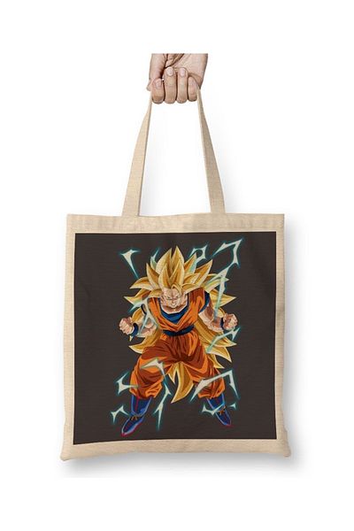 Baskı Dükkanı Υφασμάτινη τσάντα Goku Homao με μακριά λαβή