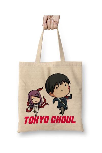 Baskı Dükkanı Tokyo Ghoul Kaneki Correndo tkanina Torba duga Sa ručkom