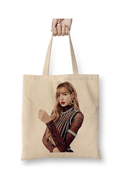 Baskı Dükkanı Lisa Blackpink tkanina Torba duga Sa ručkom