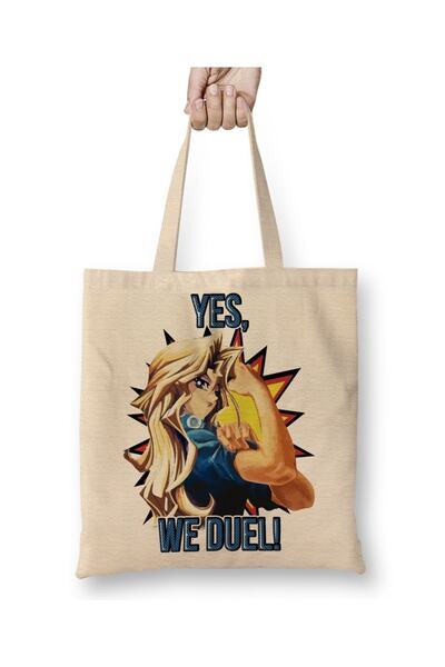 Baskı Dükkanı Yu Gi Oh Da, mi se dvojimo Cloth Torba Long Sa ručkom