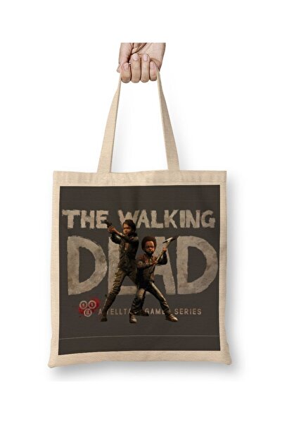 Baskı Dükkanı The Walking Dead poslednja sezona odeća Torba duga Sa ručkom
