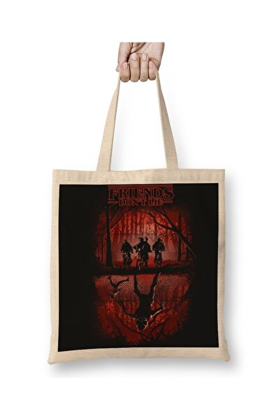 Baskı Dükkanı Stranger Things 04 Tkanina Torba Duga Sa ručkom