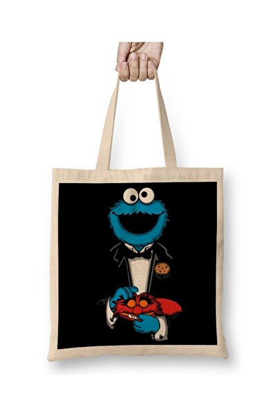 Baskı Dükkanı Kućište za telefon Cookie Monster, tkanina Cookie Monster Torba...