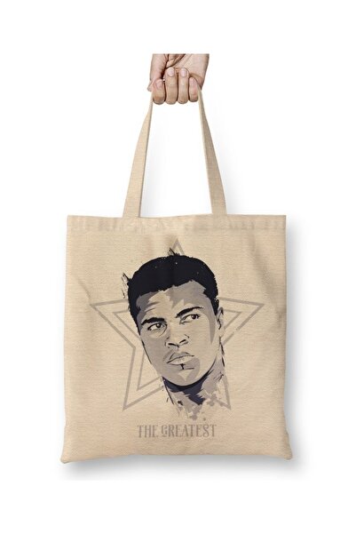 Baskı Dükkanı Muhammad Ali Boks Najveća Tkanina Torba Duga Sa ručkom