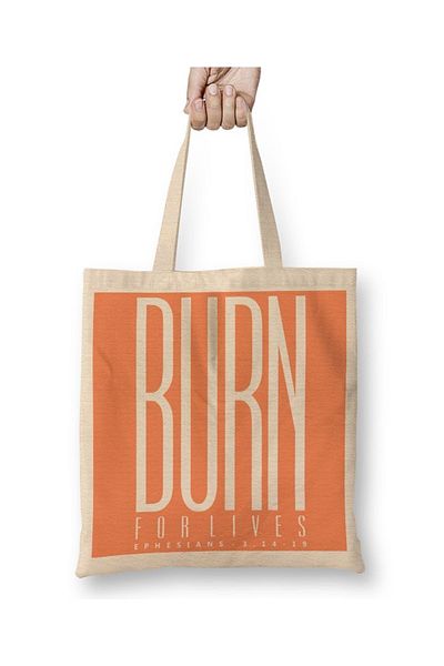 Baskı Dükkanı Υφασμάτινη τσάντα Burn με μακριά λαβή