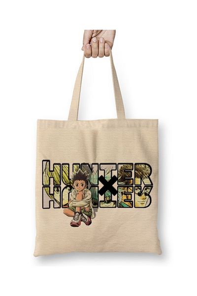 Baskı Dükkanı Hunter X Hunter One Piece Naruto Death Note Anime Hellsing υφασμάτινη τσάντα με μακριά λαβή