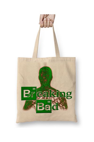 Baskı Dükkanı Geantă din pânză Breaking Bad 02 cu mâner lung