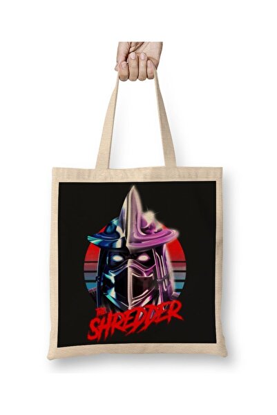 Baskı Dükkanı Ninja kornjače The Shredder Cloth Torba Long Sa ručkom