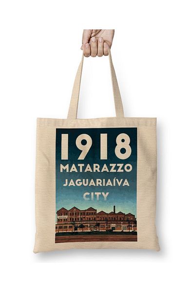 Baskı Dükkanı Υφασμάτινη τσάντα Matarazzo με μακριά λαβή