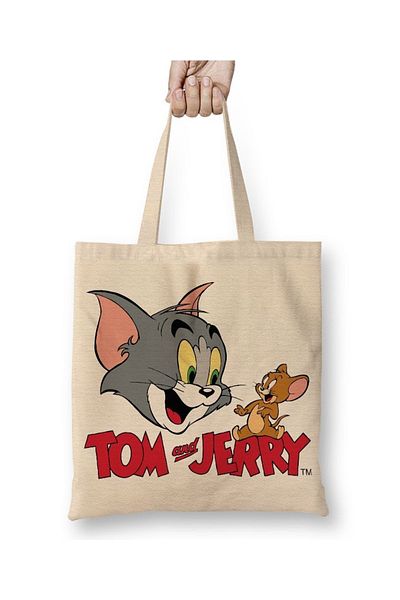 Baskı Dükkanı Τσάντα Tom And Jerry με μακριά λαβή
