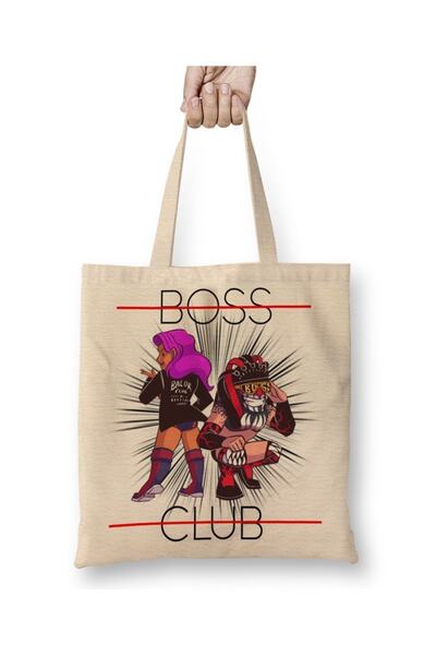 Baskı Dükkanı Boss Club Mmc Тканинна сумка з довгими ручками