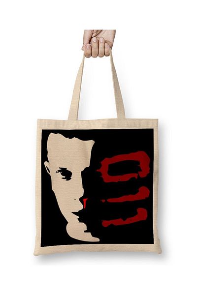 Baskı Dükkanı Geantă din pânză Tranger Things Eleven cu mâner lung