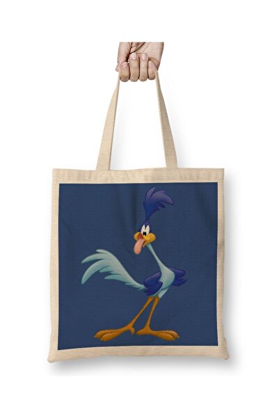 Baskı Dükkanı Looney Tunes Road Stolni raner Tkanina Torba Duga Sa ručkom