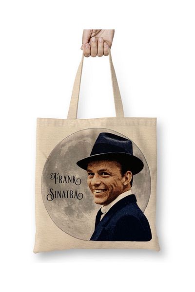 Baskı Dükkanı Μακρύ χερούλι τσάντας Frank Sinatra