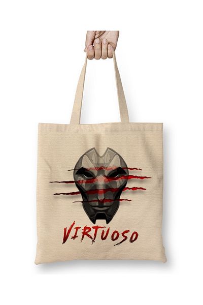Baskı Dükkanı Υφασμάτινη τσάντα Jhin Virtuoso με μακριά λαβή