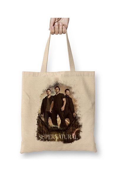 Baskı Dükkanı Geantă din pânză Supernatural 02 Mâner lung
