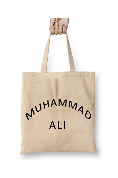 Baskı Dükkanı Muhammad Ali Bokserska tkanina Torba dugačka Sa ručkom