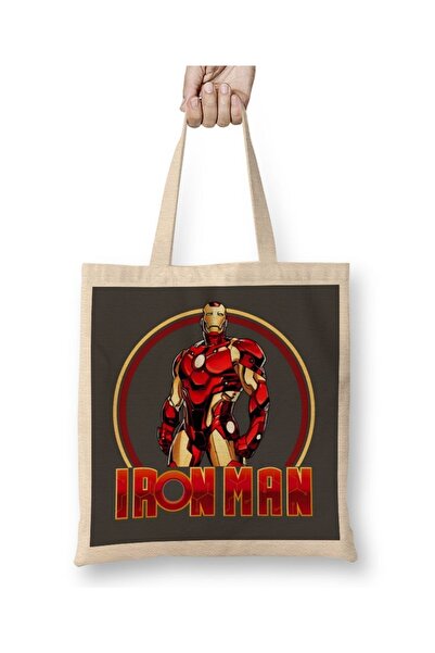Baskı Dükkanı Ironman tkanina Torba duga Sa ručkom