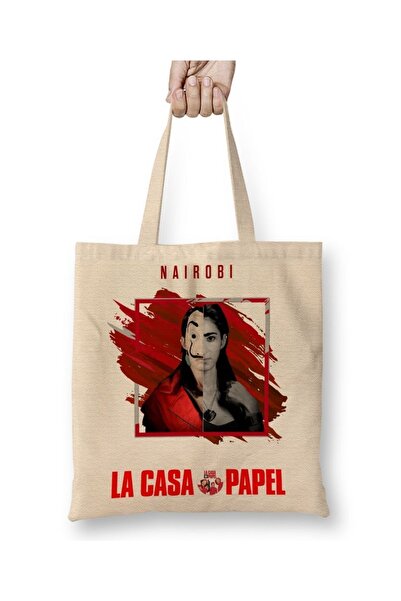 Baskı Dükkanı La Casa De Papel Tkanina Torba Duga Sa ručkom