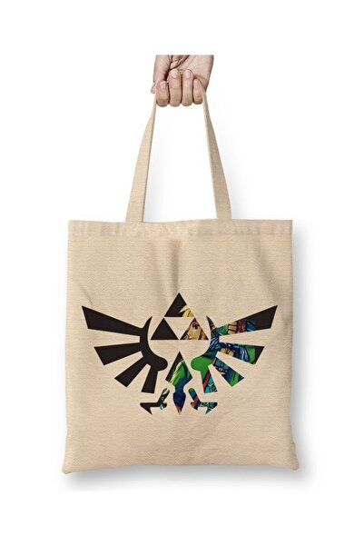 Baskı Dükkanı Triforce Zelda tkanina Torba duga Sa ručkom