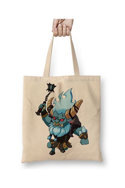 Baskı Dükkanı Υφασμάτινη τσάντα Dota 2 Spirit Breaker Barathrum με μακριά λαβή