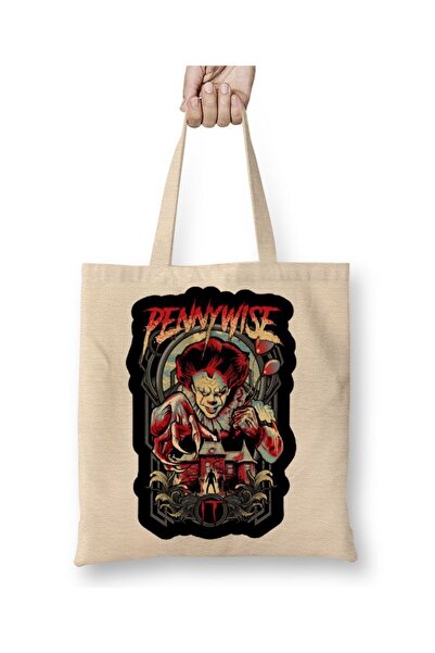 Baskı Dükkanı Pennywise 02 Tkanina Torba Duga Sa ručkom