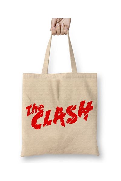 Baskı Dükkanı The Clash υφασμάτινη τσάντα με μακριά λαβή