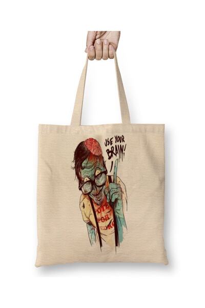 Baskı Dükkanı Zumbi Urbano tkanina Torba dugačka Sa ručkom