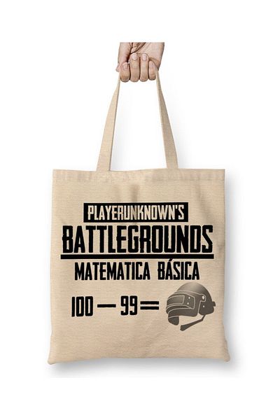 Baskı Dükkanı Υφασμάτινη τσάντα με μακριά λαβή Battlegrounds