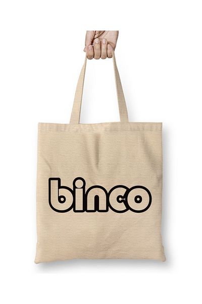 Baskı Dükkanı Υφασμάτινη τσάντα Binco με μακριά λαβή