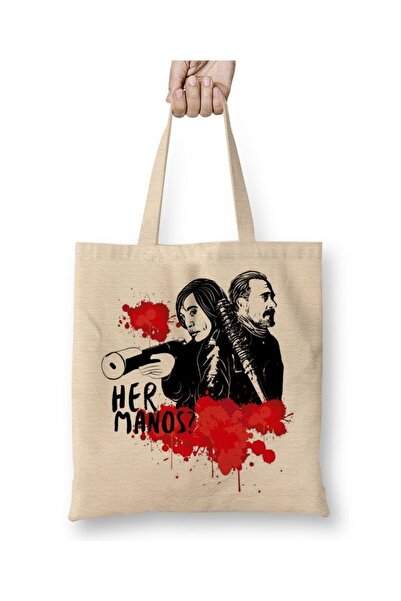 Baskı Dükkanı Hermanos Anton E Negan Tkanina Torba Duga Sa ručkom