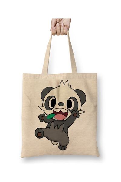 Baskı Dükkanı Pokemon Go Pikachu Pancham tkanina Torba duga Sa ručkom