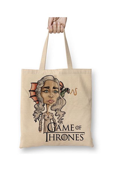 Baskı Dükkanı Υφασμάτινη τσάντα Game Of Thrones με μακριά λαβή