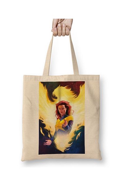 Baskı Dükkanı Υφασμάτινη τσάντα X Men Dark Phoenix με μακριά λαβή