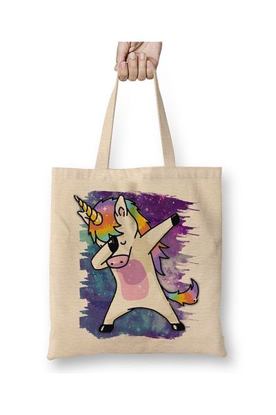 Baskı Dükkanı Τσάντα πάνας Long Strap Unicorn 07