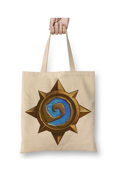Baskı Dükkanı Geantă din pânză Hearthstone cu mâner lung