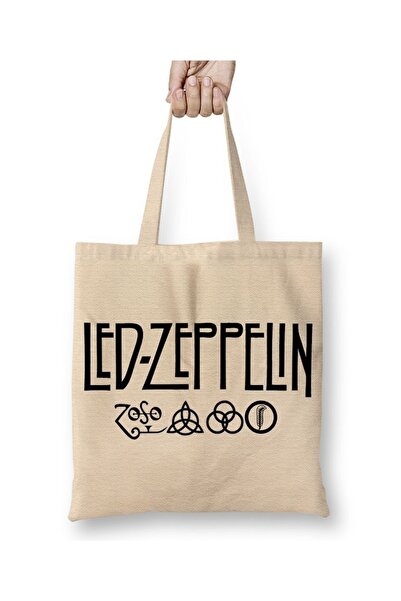 Baskı Dükkanı Led Zeppelin Deep Purple tkanina Torba duga Sa ručkom