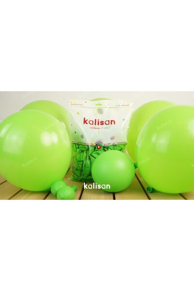 Kalisan 12 بوصة حجم قياسي بالون باستيل 10 قطع أخضر ليموني