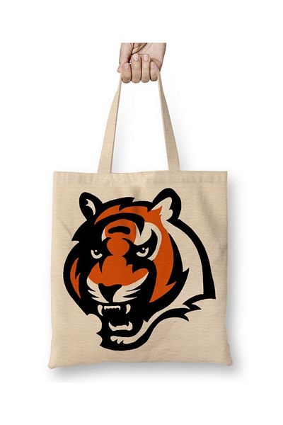 Baskı Dükkanı Υφασμάτινη τσάντα Cincinnati Bengals με μακριά λαβή