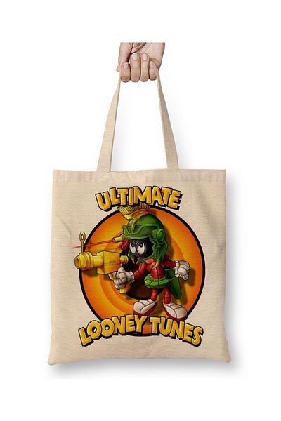 Baskı Dükkanı Marvin The Martian υφασμάτινη τσάντα με μακριά λαβή