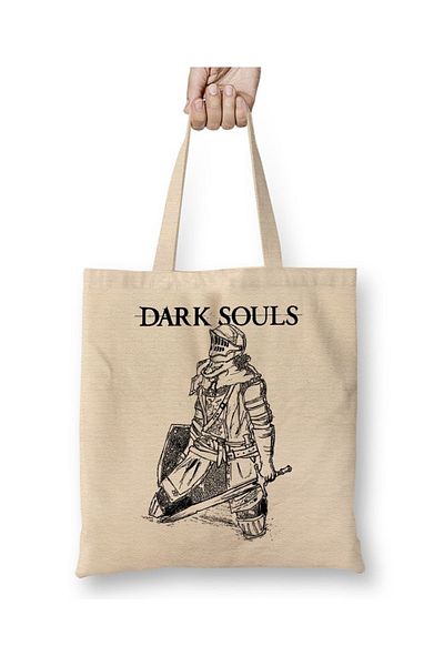 Baskı Dükkanı Υφασμάτινη τσάντα Dark Soul 02 με μακριά λαβή