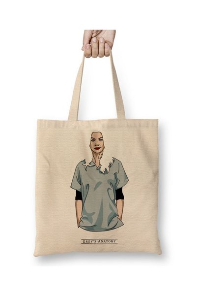 Baskı Dükkanı Grey's Anatomy tkanina Torba duga Sa ručkom