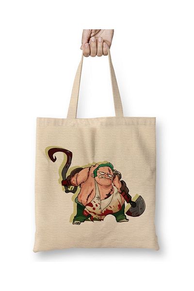Baskı Dükkanı Dota 2 Pudge 03 Cloth Bag Long Handle